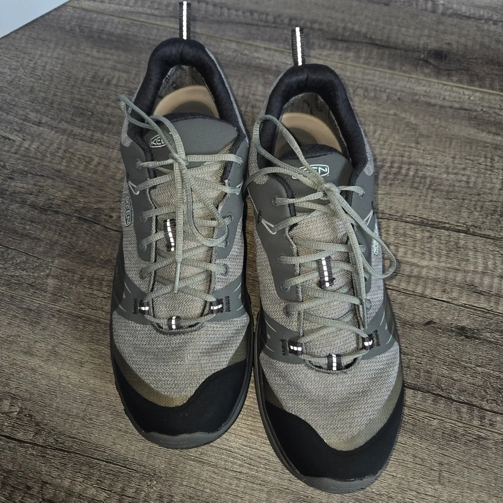 KEEN Terradora Waterproof Hiking Shoes Women 10 Gray Black Green Low Top